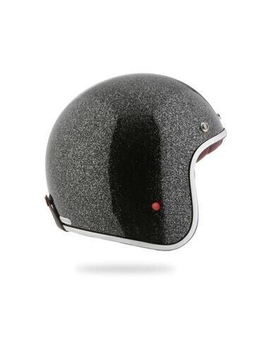 PÉROLA METALFLAKE PRETO CAPACETE INTERIOR VERMELHO
