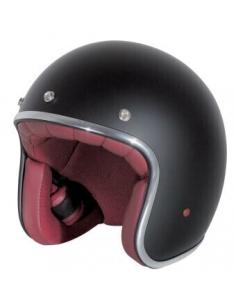 Capacete Pérola Negro Mate Interior Vermelho | Preço Promocional