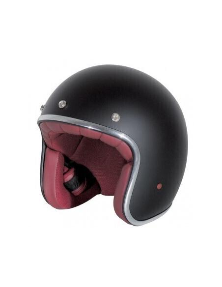 PEARL HELMET BLACK MATT RED INTERIOR