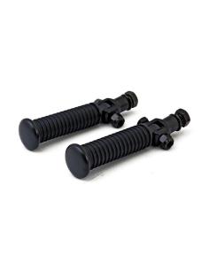 Black Retro Estilo Footboards Com Suporte Flange
