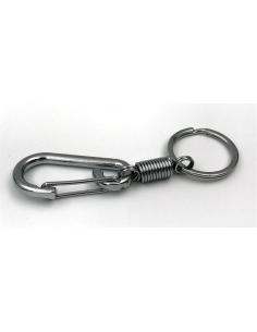 Chrome Keychain With Spring Carabiner | Sale Price 2