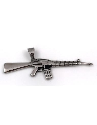 STAINLESS STEEL PENDANT MACHINE GUN