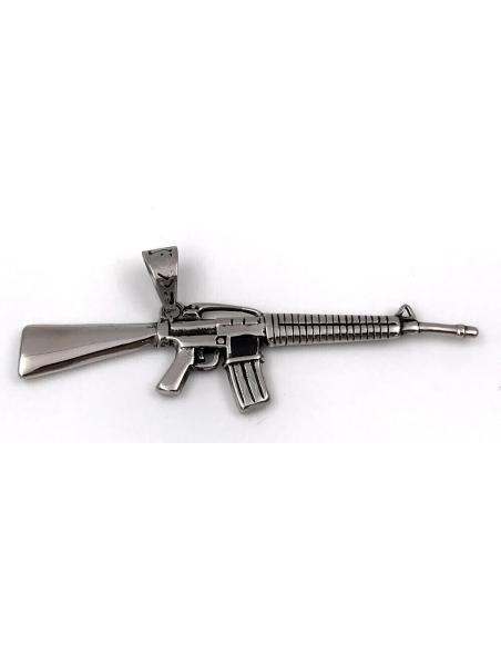 STAINLESS STEEL PENDANT MACHINE GUN