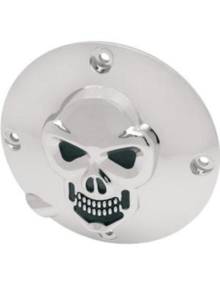 CHROME DERBY COVER SKULL HARLEY DAVIDSON SPORTSTER XL 94-03