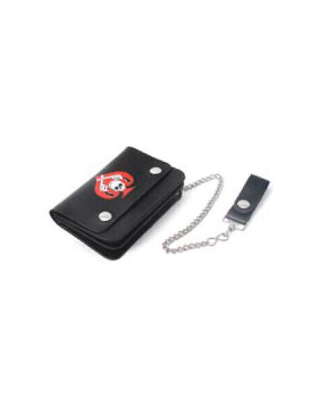 WALLET WITH CHAIN DECORATED PICA WITH PISTOLS