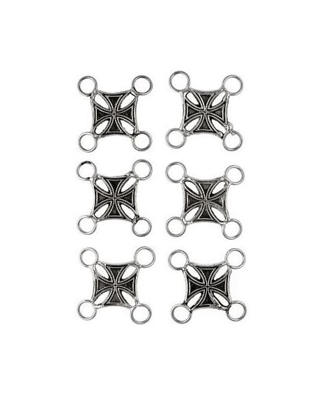 PACK 6 BRELOQUES CROIX DE MALTE