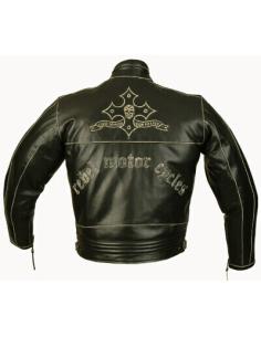 VESTE EN CUIR POUR HOMME REBELLE