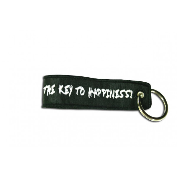 EMBROIDERED KEY RING "THE KEY OF HAPPINES".