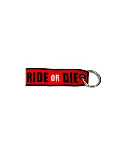 PORTE-CLÉS BRODÉ "RIDE OR DIE
