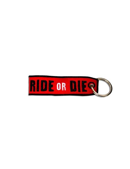 PORTE-CLÉS BRODÉ "RIDE OR DIE