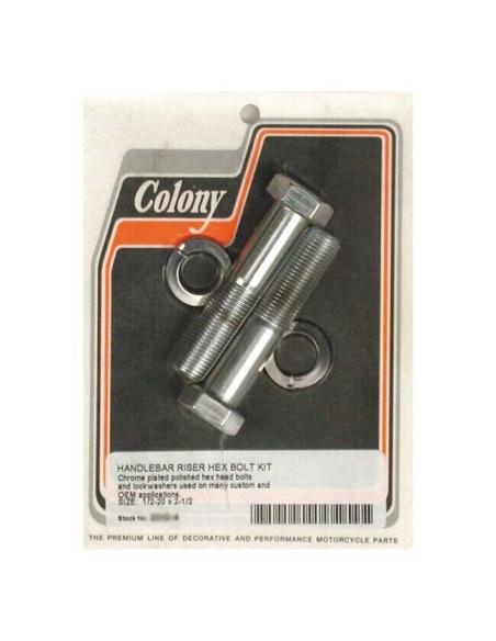 PARAFUSOS CROMADOS PARA TORRES - 1/2"-20 X 2,5" (6,35CM)