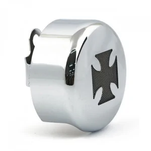 TAPA BOCINA CROMADA CRUZ MALTA HARLEY