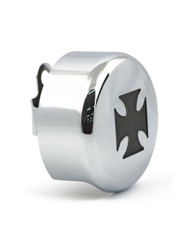 HARLEY MALT CROSS CHROME HORN CAPS