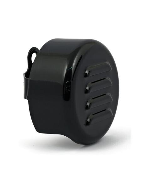 Tapa Bocina Negra Louvered Harley | Precio Oferta