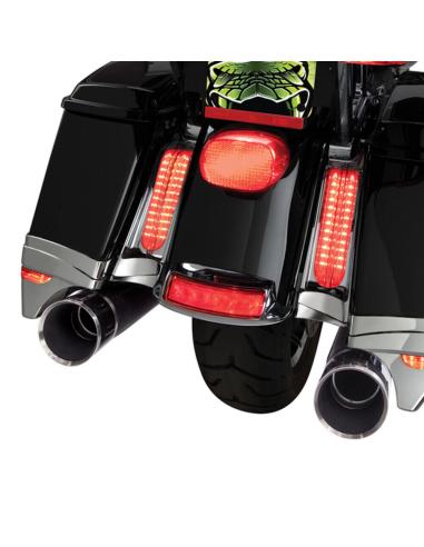 CHROME CASE AND MUDGUARD GASKETS WITH LED HD TOURING 201