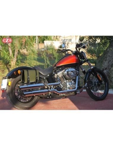 Comprar Alforja Olimpo Basica Piel Verde Platoon - 29.5X20X8.5Cm a precio de oferta