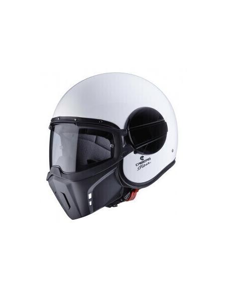 CAPACETE CABERG BRILHO BRANCO FANTASMA