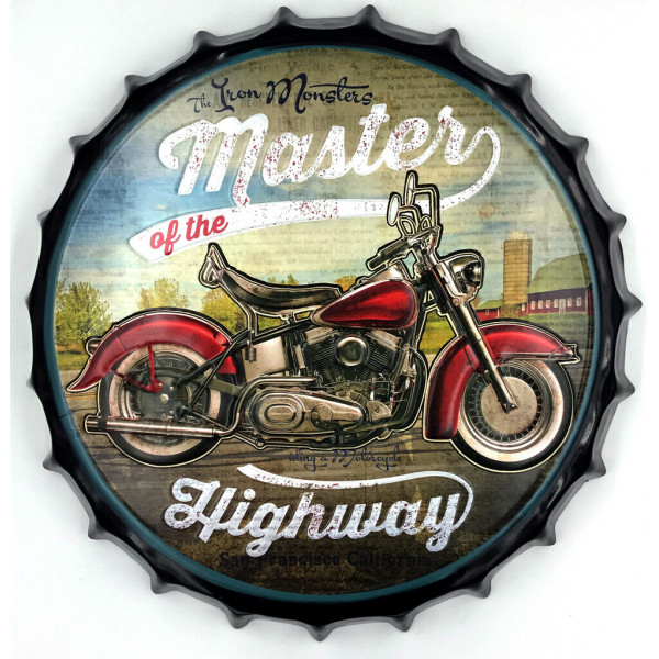 DECORATIVE PLATE 40 CM "MASTER OF THE HAYWAY" WITH EMBOSSING