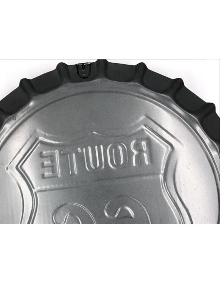 DECORATIVE PLATE 40 CM "ROUTE 66 COLORS" WITH EMBOSSING