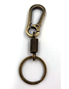 PORTE-CLÉS COULEUR CUIVRE PINCE À RESSORT AVEC RESSORT