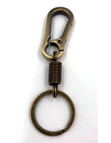 Comprar Llavero Color Cobre Mosqueton Con Muelle a precio de oferta