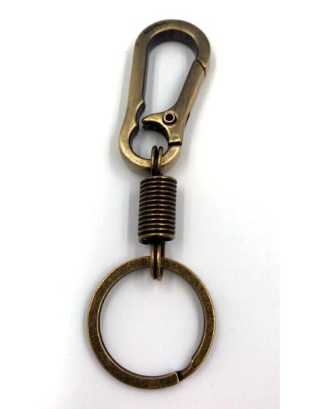 KEYCHAIN COPPER COLOR SPRING CLIP WITH SPRING
