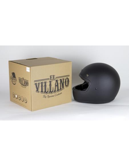 CAPACETE INTEGRAL O VILÃO POR IGUANA CUSTOM - NEGRO MATE