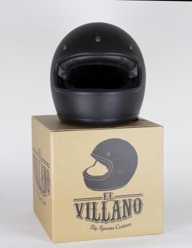 CASQUE INTÉGRAL EL VILLANO BY IGUANA CUSTOM - NOIR MAT