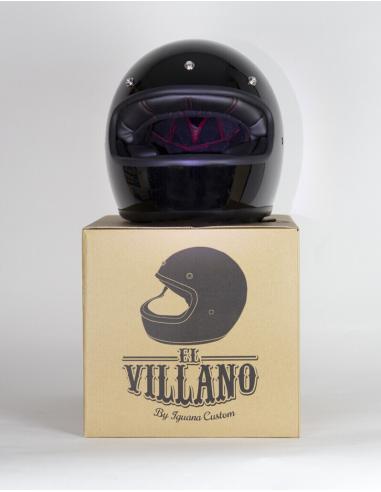 Acquista Casco Integrale El Villano By Iguana Custom - Nero Lucido a prezzo scontato