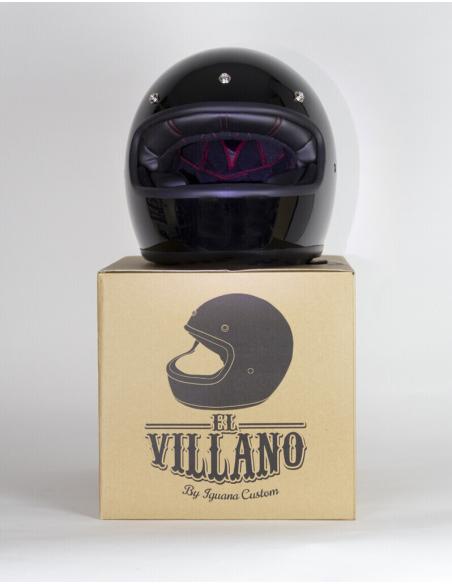 Acquista Casco Integrale El Villano By Iguana Custom - Nero Lucido a prezzo scontato