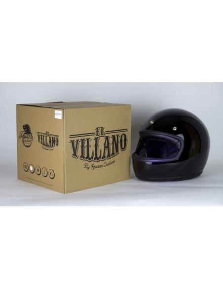 Acquista Casco Integrale El Villano By Iguana Custom - Nero Lucido a prezzo scontato