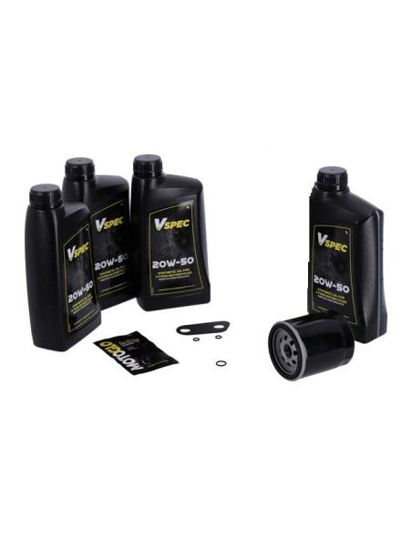 SYNTHETIC OIL AND BLACK FILTER SERVICE PACK HD SPORTSTER 04-UP