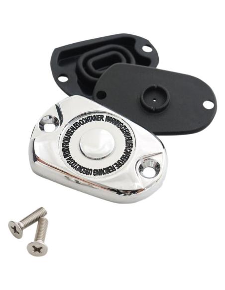COUVERCLE DE RÉSERVOIR DE LIQUIDE DE FREIN ARRIÈRE CHROMÉ POUR HARLEY DAVIDSON SPORTSTER XL 11-UP