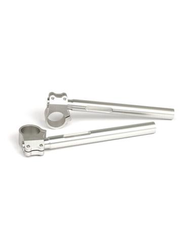 SILVER HALF HANDLEBARS 25MM (1") 41MM FORK