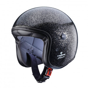 CASCO JET FREERIDE NERO METALFLAKE CON DIFETTO