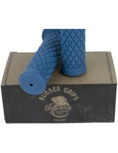 CHESTER RUBBER GRIPS BLUE - 22MM - ICC