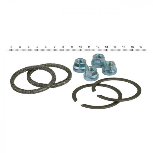JAMES, EXHAUST GASKET & MOUNT KIT. WIRE/GRAPHITE GASKETS