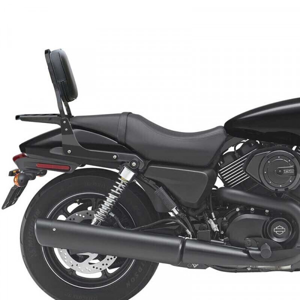 BLACK BACKREST WITH GRILL FOR STREET 750
