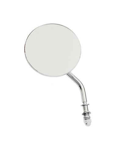 MIRROR ROUND 4" CHROME SHORT STEEM HARLEY MOTORCYCLES