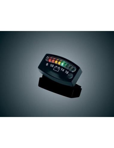BLACK LEDS BATTERY GAUGE UNIVERSAL