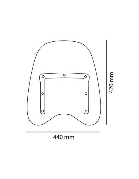 Comprar Parabrisas Universal "Chopper" a precio de oferta