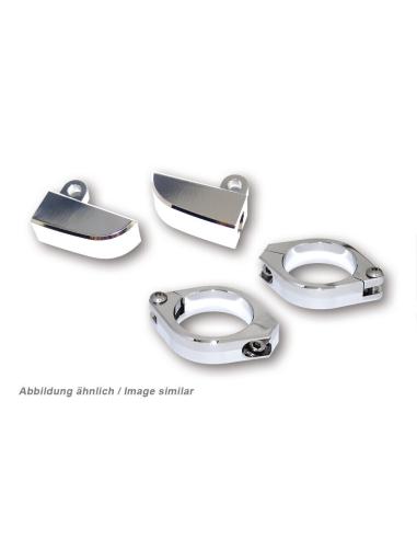 Comprar Bridas Horquilla Para Intermitentes Cromadas De 49 A 54 Mm a precio de oferta