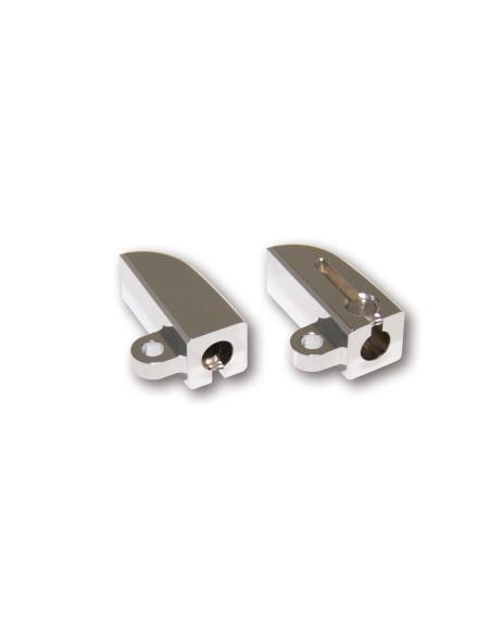 FORK CLAMPS TURNSIGNALS CHROMED DE 49 A 54 MM