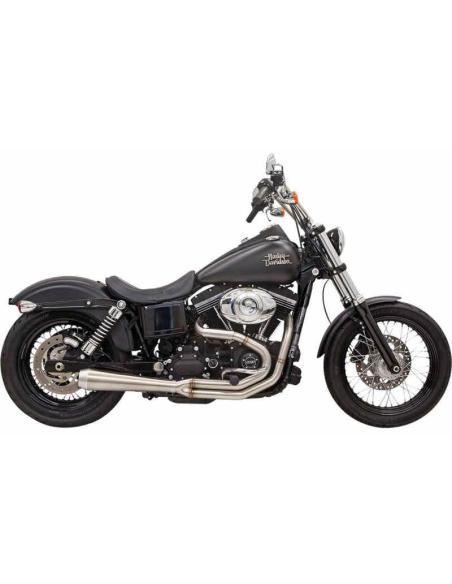 SISTEMA DE ESCAPE BASSANI ROAD RAGE III ESCOVADO PARA HARLEY DAVIDSON DYNA 91-17