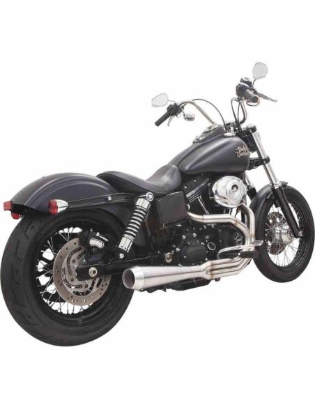 SISTEMA DE ESCAPE BASSANI ROAD RAGE III ESCOVADO PARA HARLEY DAVIDSON DYNA 91-17