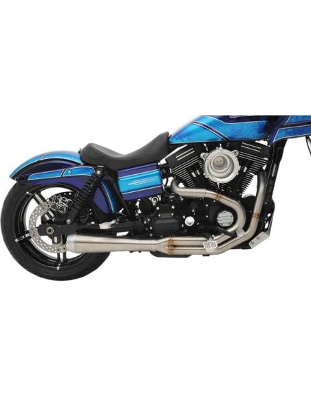 SISTEMA DE ESCAPE BASSANI ROAD RAGE III ESCOVADO PARA HARLEY DAVIDSON DYNA 91-17