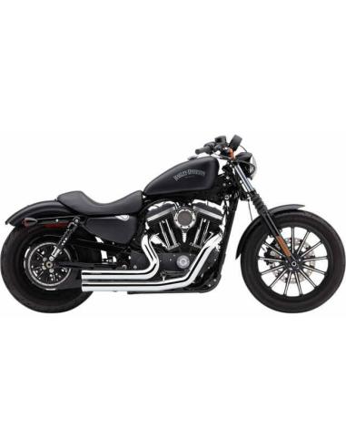 ESCAPAMENTOS CROMADOS 2-2 COBRA 909 PARA HARLEY DAVIDSON SPORTSTER 2007-2013