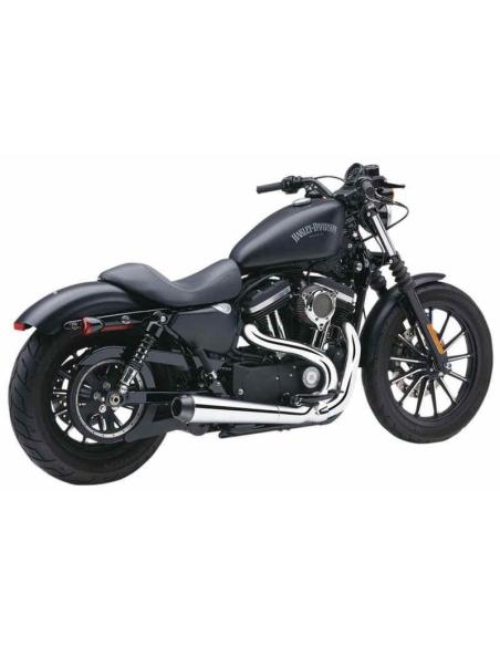 Acquista Scarico Cromato/Nero Cobra 2-1 El Diablo Harley Davidson Sportster 07-13 a prezzo scontato