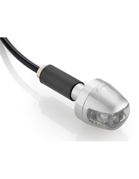 Rizoma "Sguardo" Chrome Handlebar Indicator 22Mm Or 25Mm