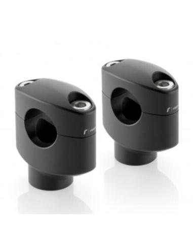 Comprar Torretas Rizoma Negras 4.2 Cm Para Manillar 1" - Tornillo M10 Y M12 a precio de oferta
